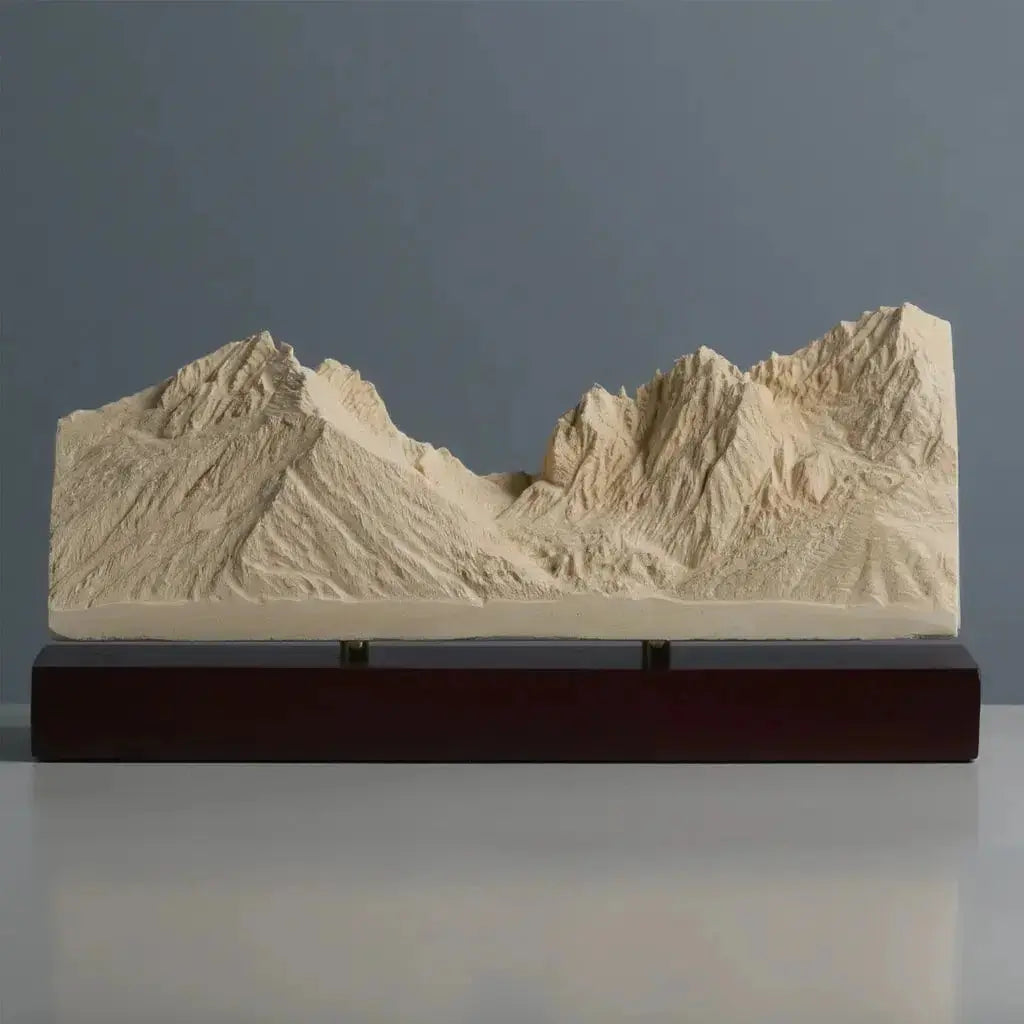 Grand Teton Sculpture (View from Jenny Lake, Wyoming) Sculpted Peaks