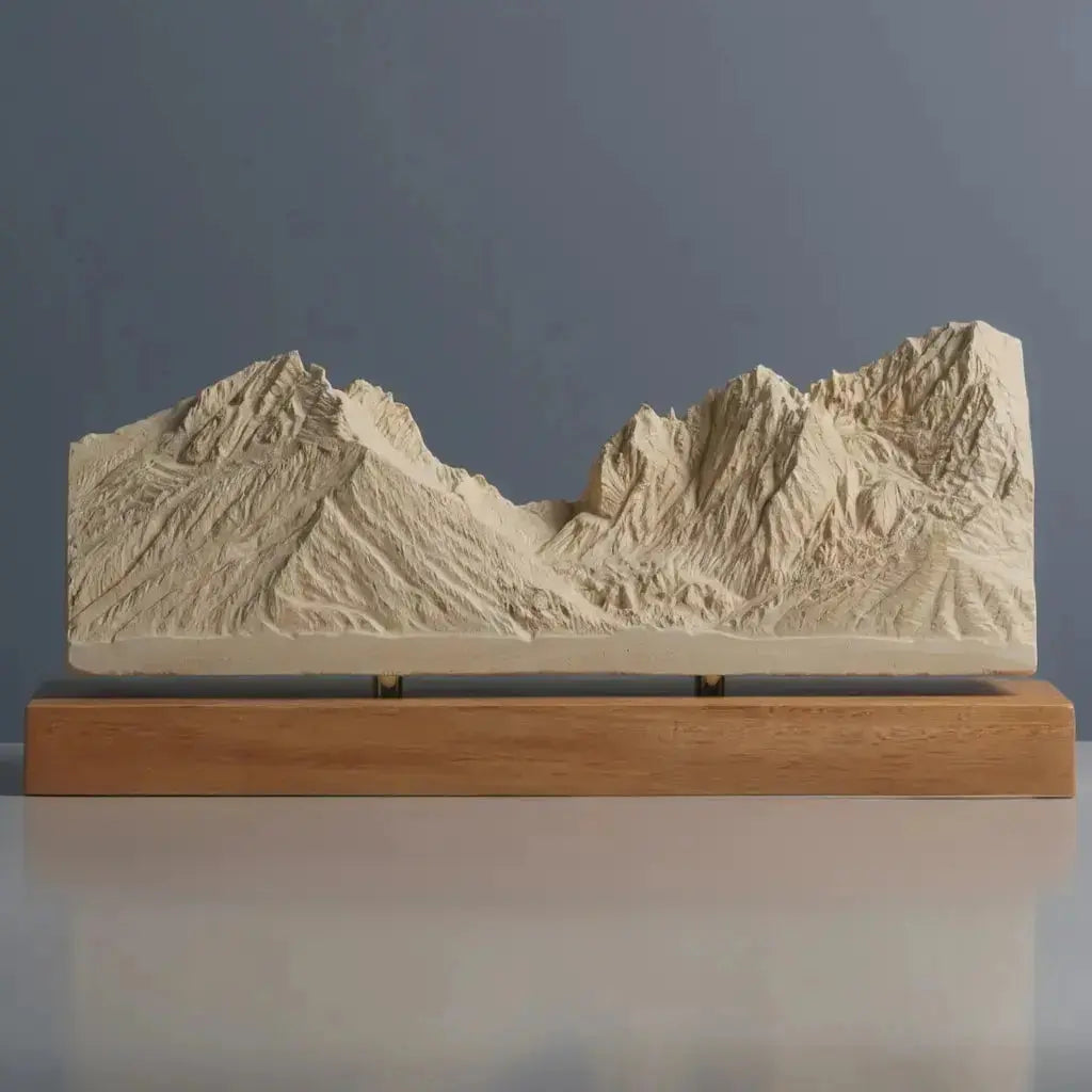 Grand Teton Sculpture (View from Jenny Lake, Wyoming) Sculpted Peaks