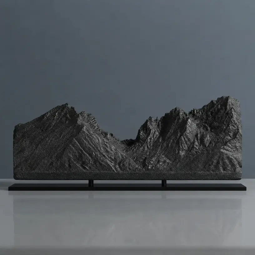 Grand Teton Sculpture (View from Jenny Lake, Wyoming) Sculpted Peaks