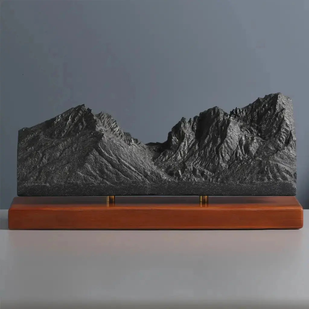 Grand Teton Sculpture (View from Jenny Lake, Wyoming) Sculpted Peaks