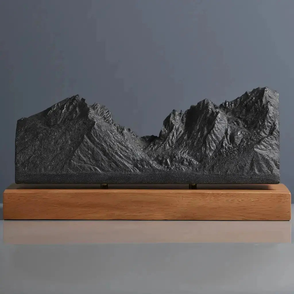 Grand Teton Sculpture (View from Jenny Lake, Wyoming) Sculpted Peaks