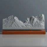 Grand Teton Sculpture (View from Jenny Lake, Wyoming) Sculpted Peaks