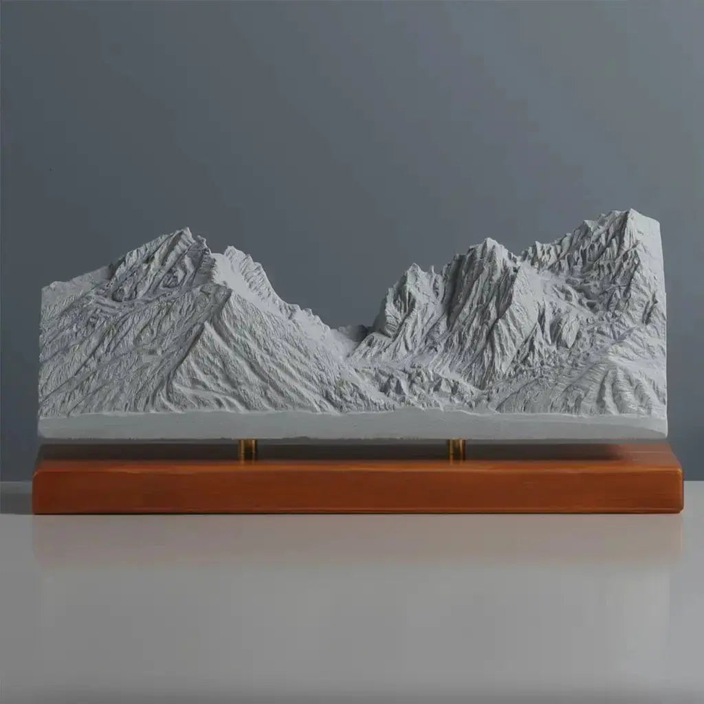 Grand Teton Sculpture (View from Jenny Lake, Wyoming) Sculpted Peaks