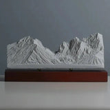 Grand Teton Sculpture (View from Jenny Lake, Wyoming) Sculpted Peaks