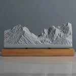 Grand Teton Sculpture (View from Jenny Lake, Wyoming) Sculpted Peaks
