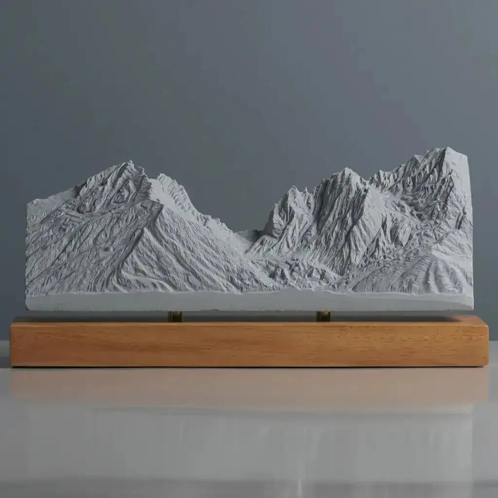 Grand Teton Sculpture (View from Jenny Lake, Wyoming) Sculpted Peaks