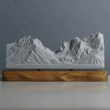 Grand Teton Sculpture (View from Jenny Lake, Wyoming) Sculpted Peaks