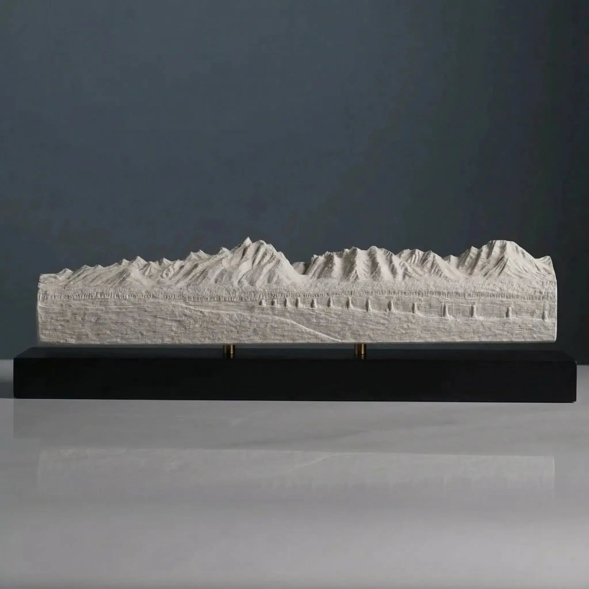 Grand Teton Sculpture (Panorama View, Wyoming) Sculpted Peaks