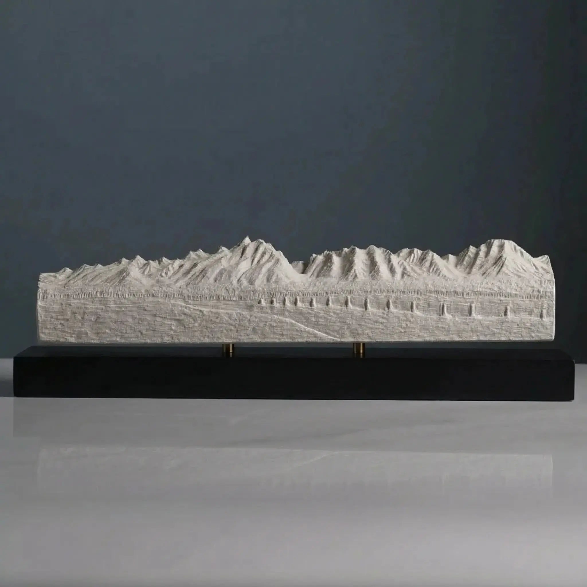 Grand Teton Sculpture (Panorama View, Wyoming) Sculpted Peaks