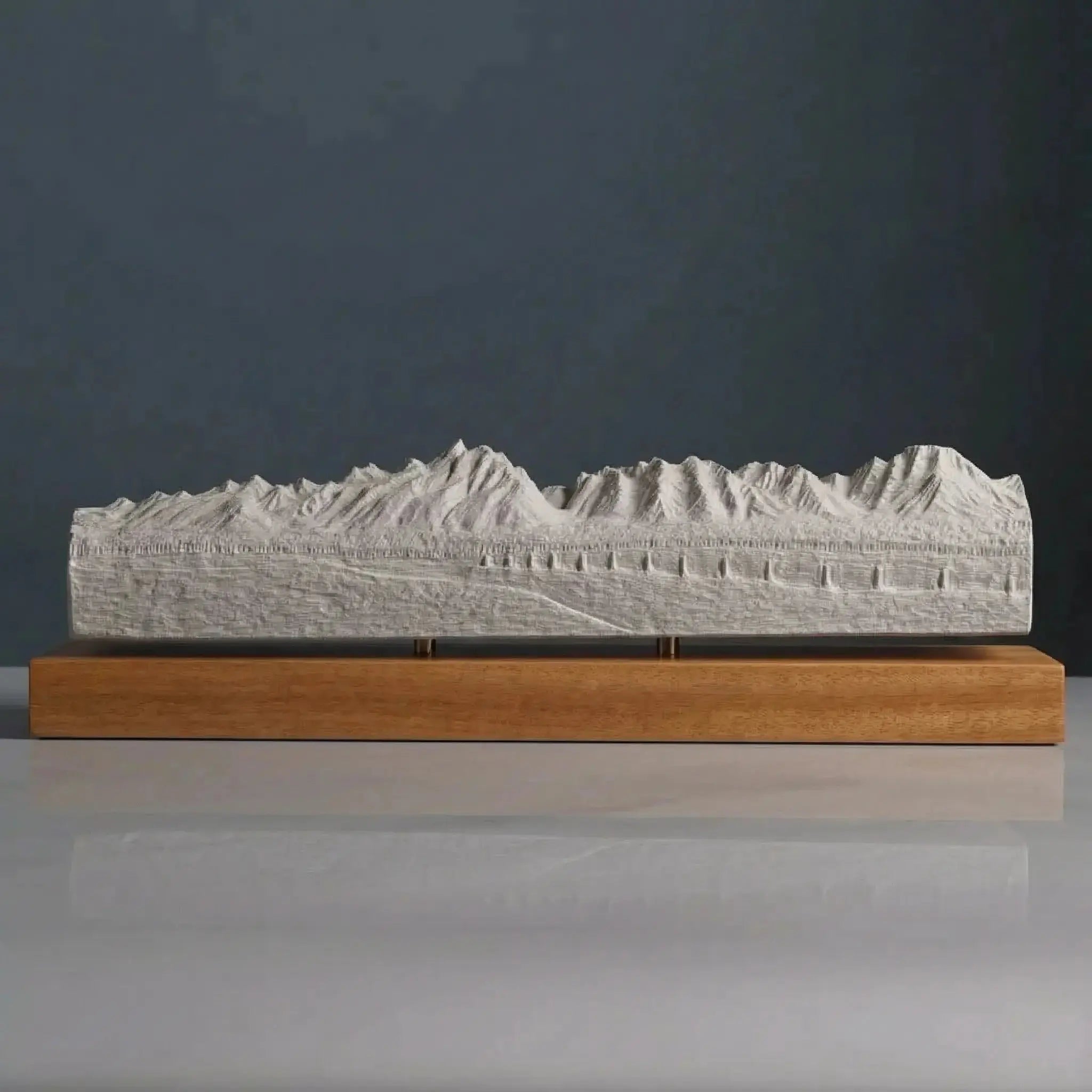 Grand Teton Sculpture (Panorama View, Wyoming) Sculpted Peaks