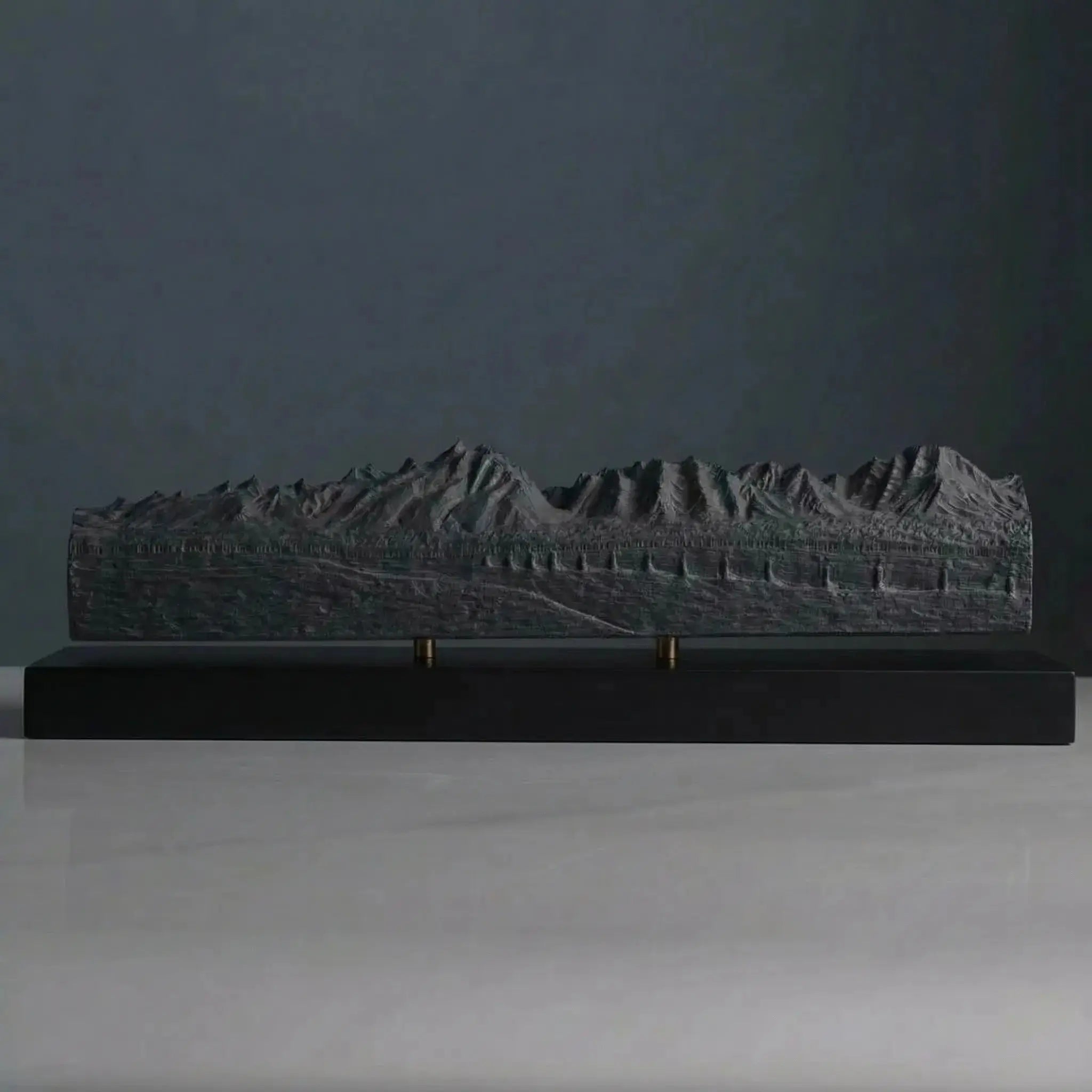 Grand Teton Sculpture (Panorama View, Wyoming) Sculpted Peaks