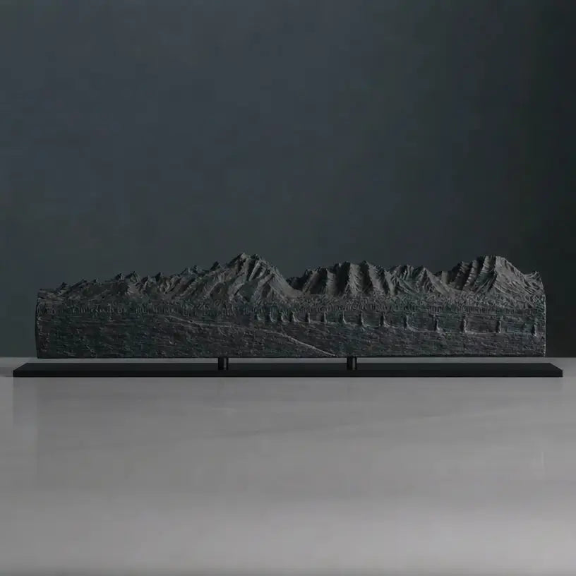 Grand Teton Sculpture (Panorama View, Wyoming) Sculpted Peaks