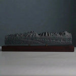 Grand Teton Sculpture (Panorama View, Wyoming) Sculpted Peaks