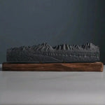Grand Teton Sculpture (Panorama View, Wyoming) Sculpted Peaks