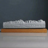 Grand Teton Sculpture (Panorama View, Wyoming) Sculpted Peaks