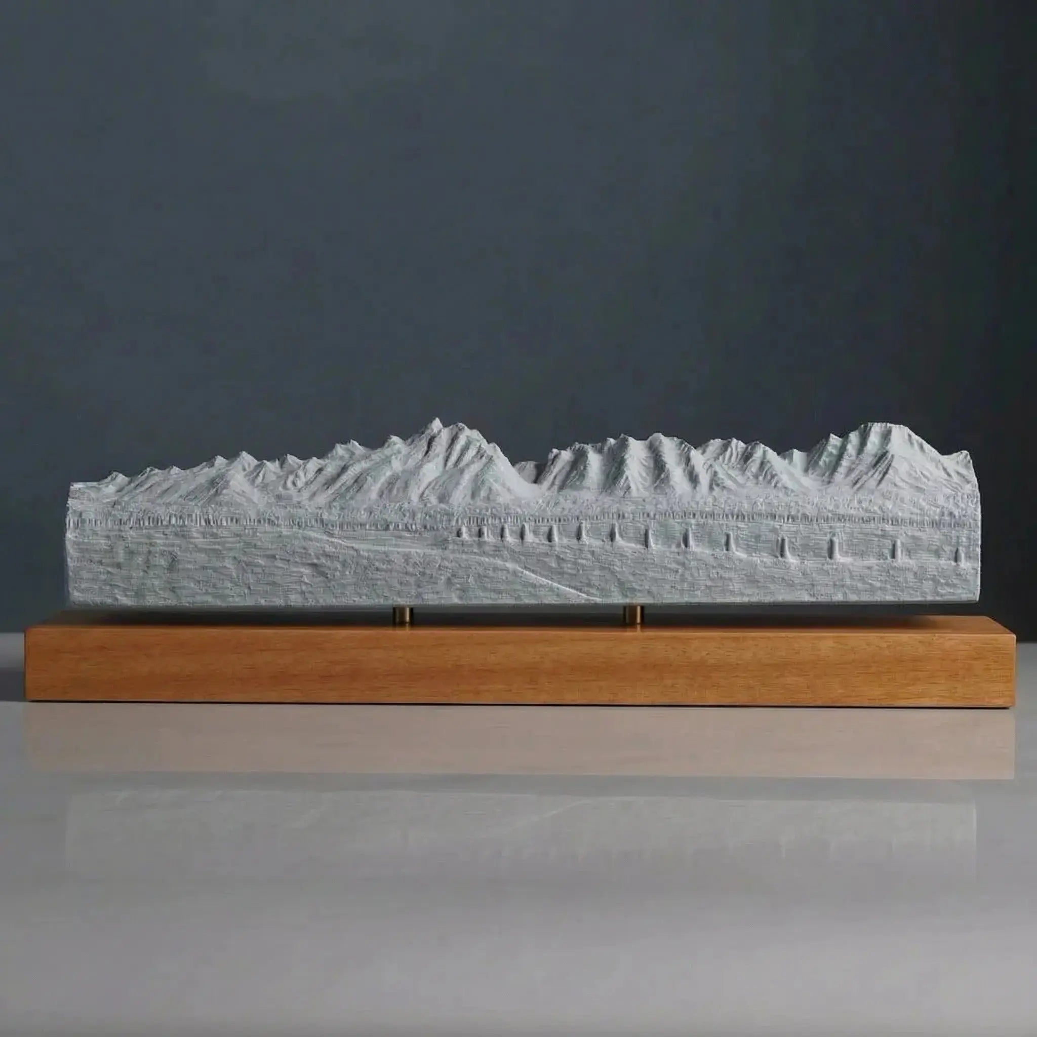 Grand Teton Sculpture (Panorama View, Wyoming) Sculpted Peaks