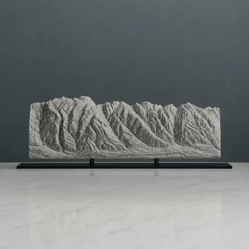 The Remarkables Sculpture (Lake Wakatipu, New Zealand) Sculpted Peaks