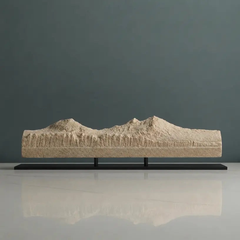Three Sisters Sculpture (View from Sisters, Oregon) Sculpted Peaks