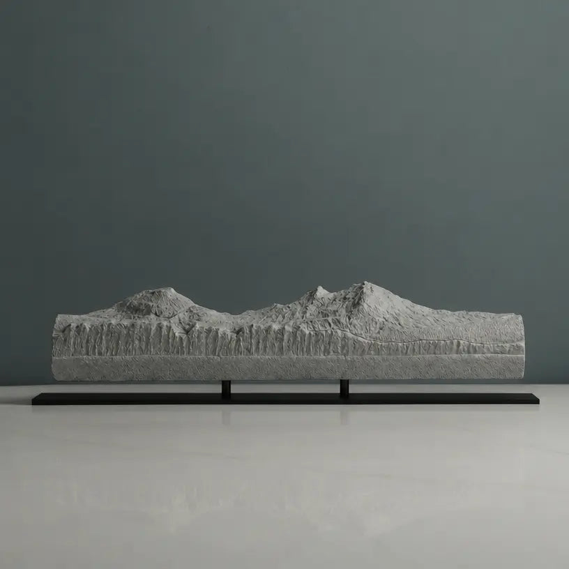 Three Sisters Sculpture (View from Sisters, Oregon) Sculpted Peaks