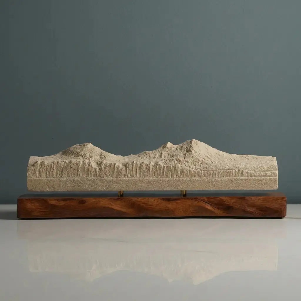 Three Sisters Sculpture (View from Sisters, Oregon) Sculpted Peaks