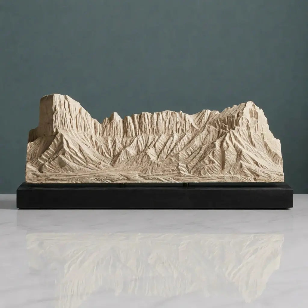 Tuwaiq Mountain Sculpture (View A, Saudi Arabia) Sculpted Peaks
