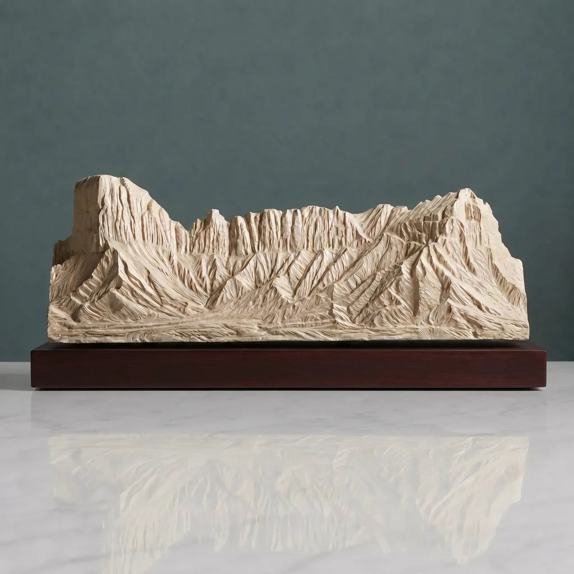 Tuwaiq Mountain Sculpture (View A, Saudi Arabia) Sculpted Peaks