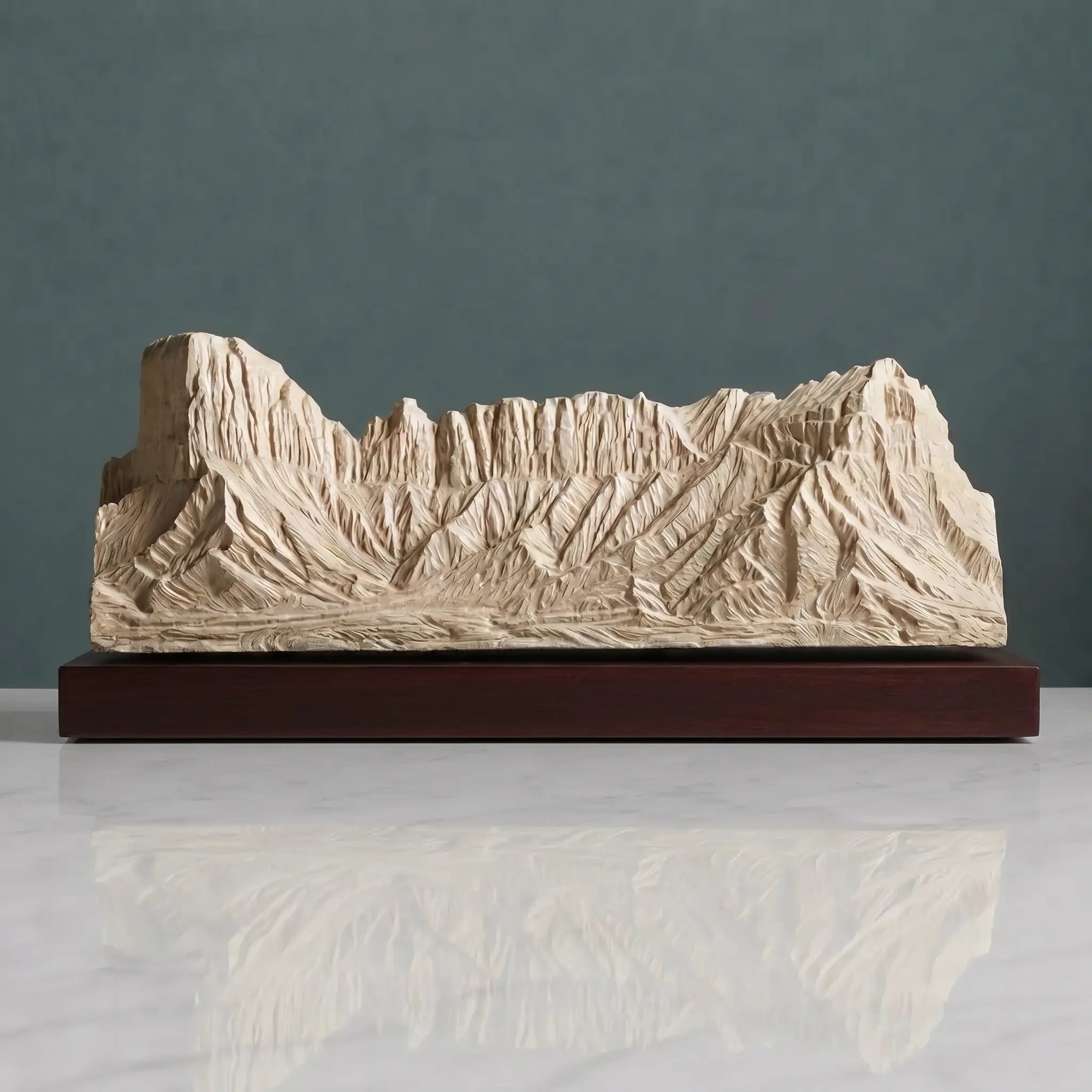 Tuwaiq Mountain Sculpture (View A, Saudi Arabia) Sculpted Peaks