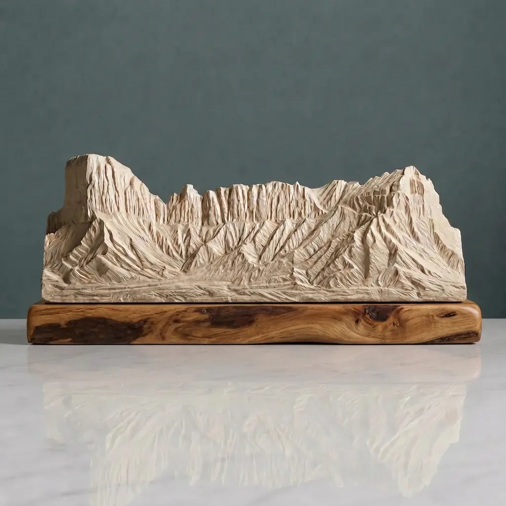 Tuwaiq Mountain Sculpture (View A, Saudi Arabia) Sculpted Peaks