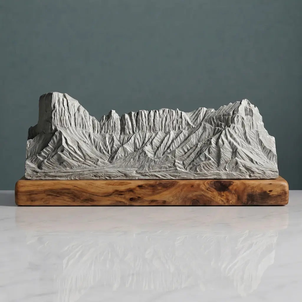 Tuwaiq Mountain Sculpture (View A, Saudi Arabia) Sculpted Peaks