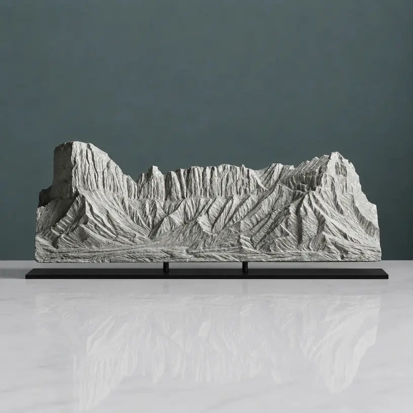 Tuwaiq Mountain Sculpture (View A, Saudi Arabia) Sculpted Peaks