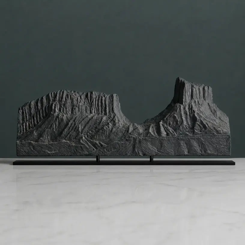 Tuwaiq Mountain Sculpture (View B, Saudi Arabia) Sculpted Peaks