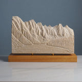 Valley of the Ten Peaks Sculpture (Moraine Lake, Canada) Sculpted Peaks