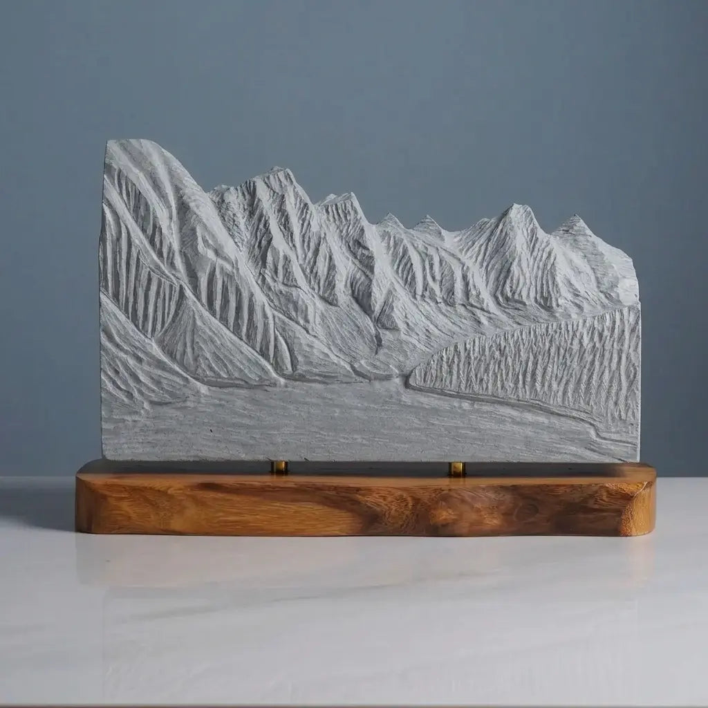 Valley of the Ten Peaks Sculpture (Moraine Lake, Canada) Sculpted Peaks