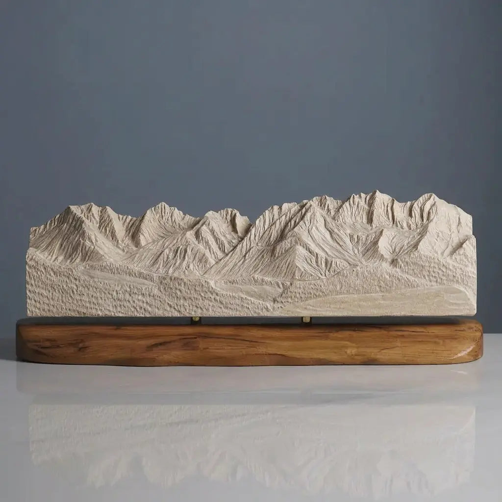Wilder Kaiser Sculpture (Ellmau Farmhouse View, Tyrol, Austria) Sculpted Peaks