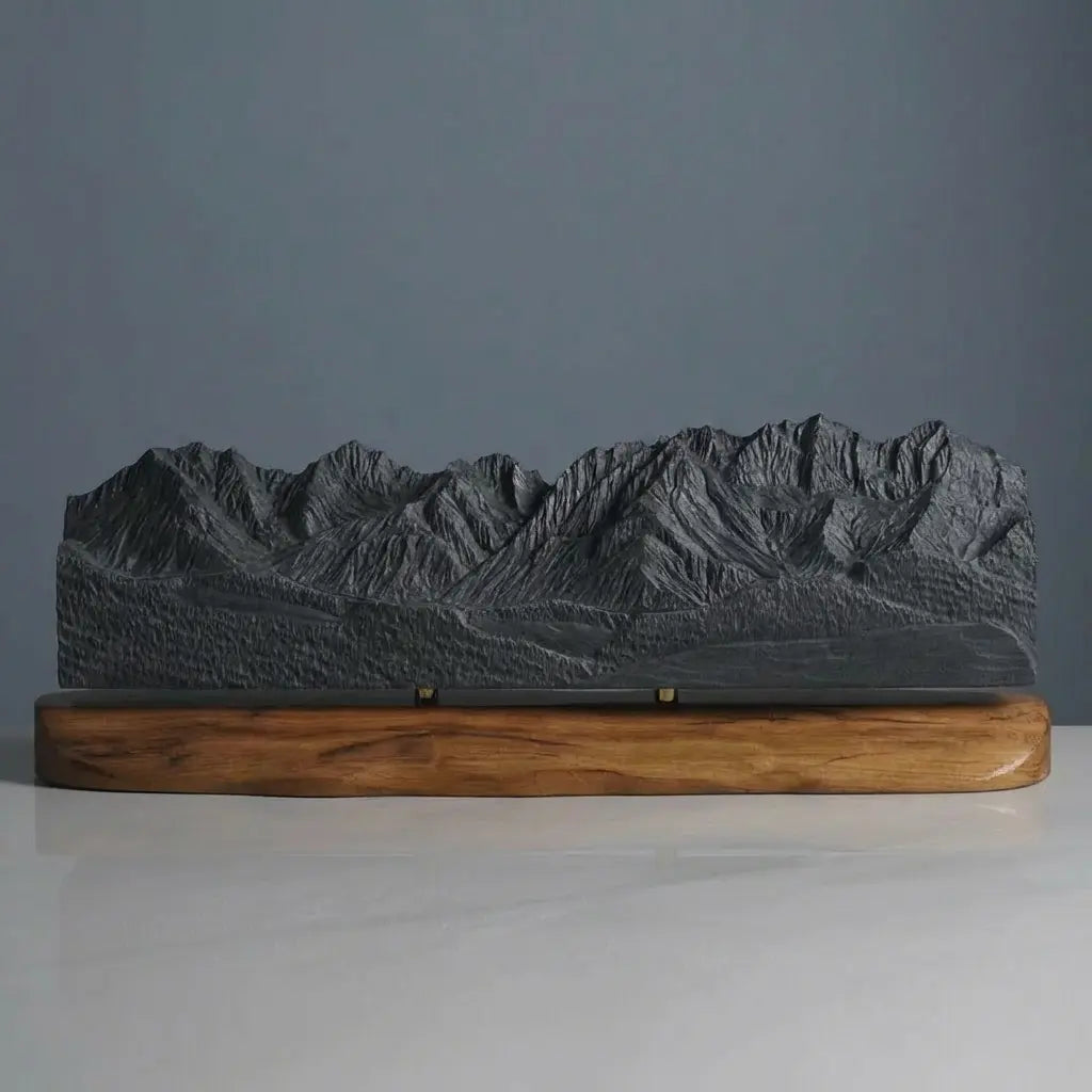 Wilder Kaiser Sculpture (Ellmau Farmhouse View, Tyrol, Austria) Sculpted Peaks