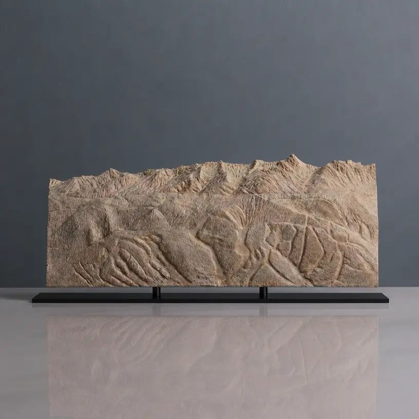 Whitefish Mountain Resort Sculpture (Whitefish, Montana) Sculpted Peaks