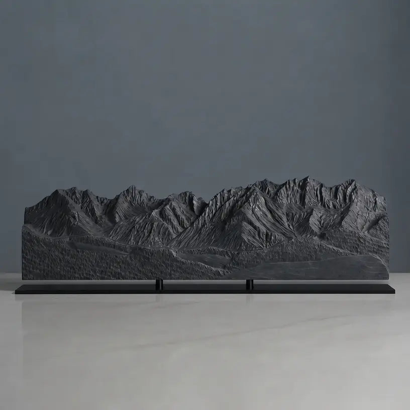 Wilder Kaiser Sculpture (Ellmau Farmhouse View, Tyrol, Austria) Sculpted Peaks