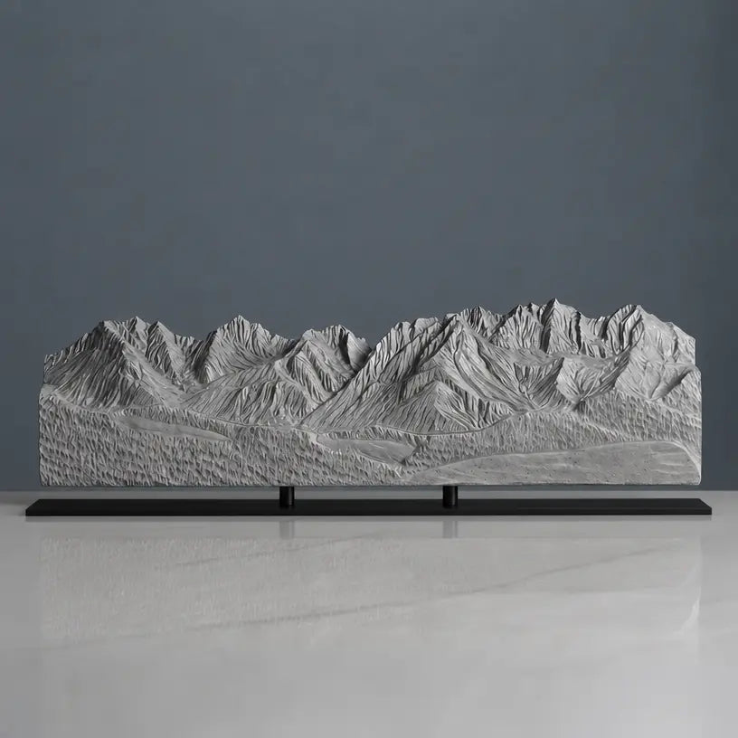 Wilder Kaiser Sculpture (Ellmau Farmhouse View, Tyrol, Austria) Sculpted Peaks