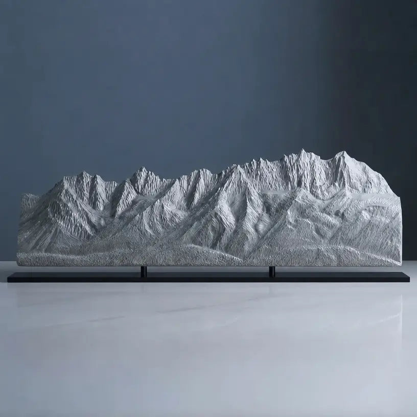 Wilder Kaiser Sculpture (South Face View, Tyrolean Alps, Austria) Sculpted Peaks