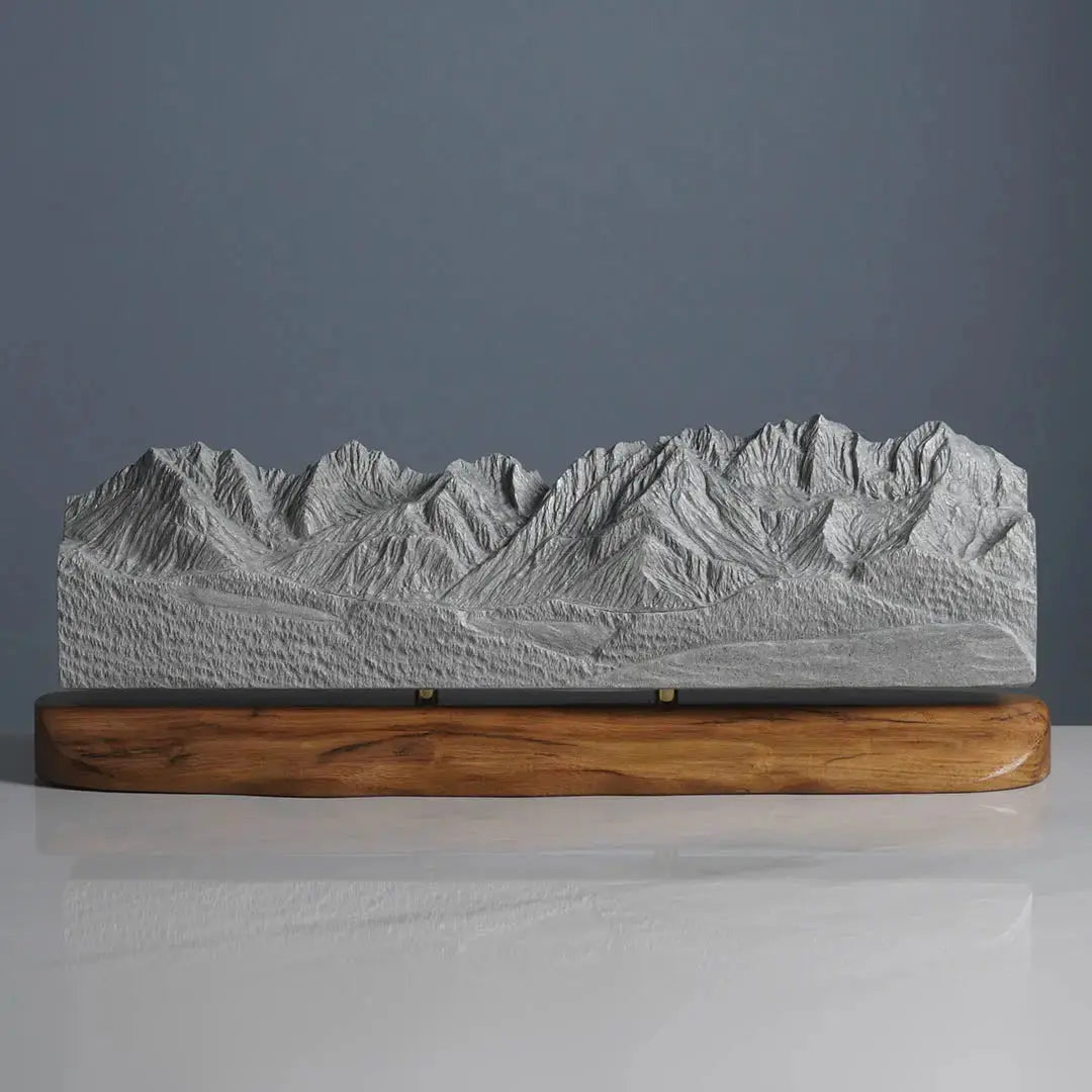 Wilder Kaiser Sculpture (Ellmau Farmhouse View, Tyrol, Austria) Sculpted Peaks