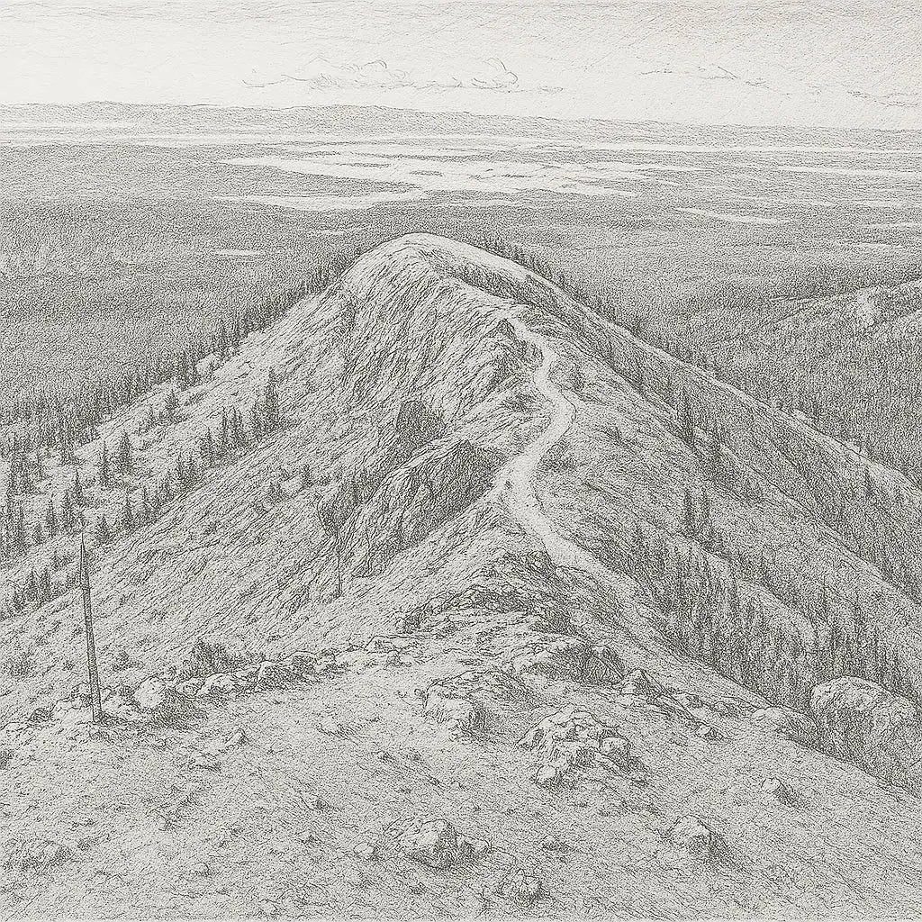 Mount Washburn (Yellowstone National Park, Wyoming) – First Edition Sculpture Sculpted Peaks