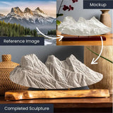 Three Brothers (Yosemite National Park, California) – First Edition Sculpture Sculpted Peaks