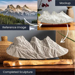 Mt. Rainier (View from Crystal Mountain)- First Edition Sculpture Sculpted Peaks
