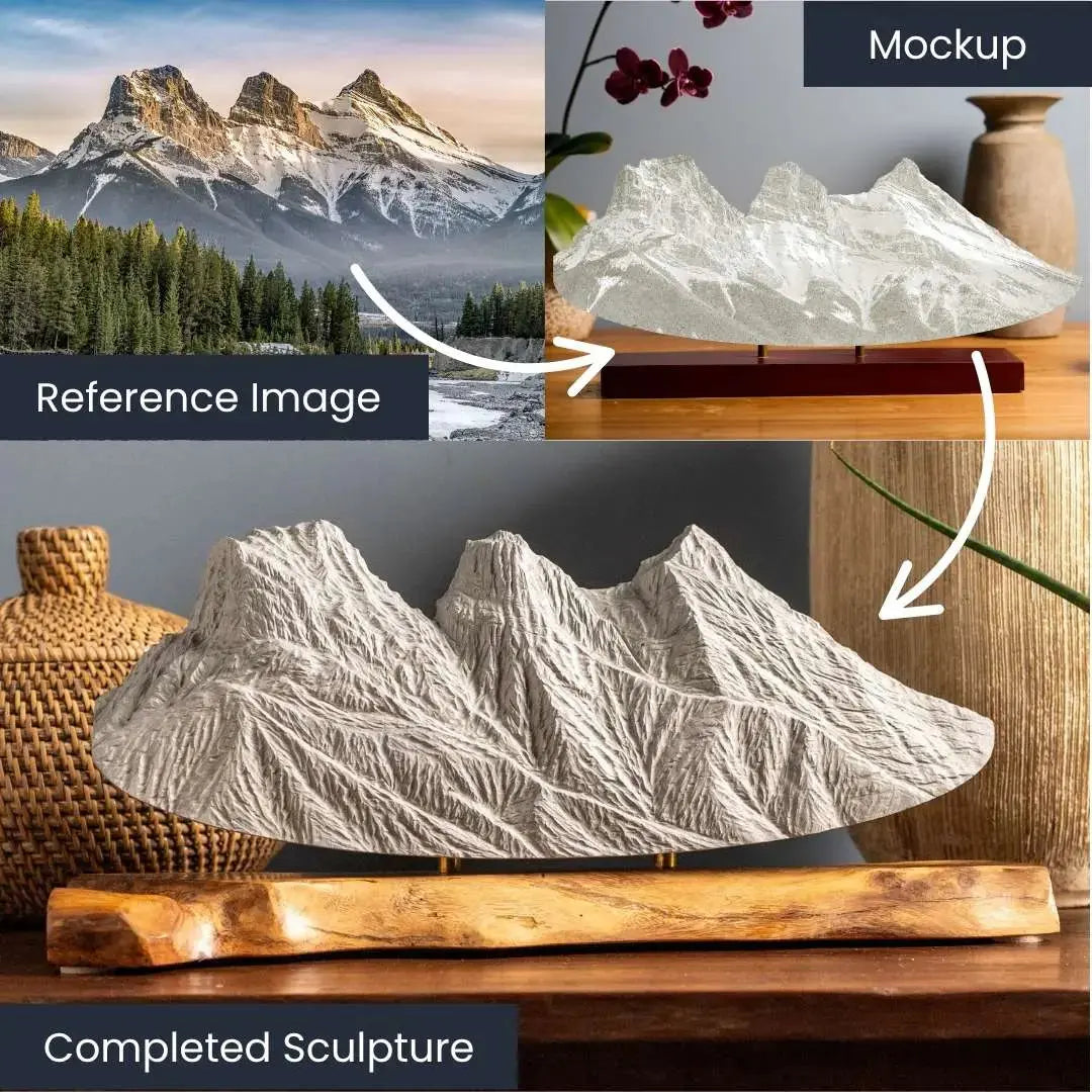Mount Wilbur (Glacier National Park) – First Edition Sculpture Sculpted Peaks