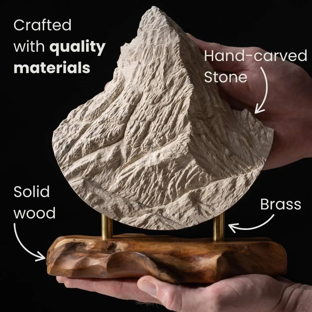 Mt. Alyeska (Chugach Mountains, Alaska) – First Edition Sculpture Sculpted Peaks