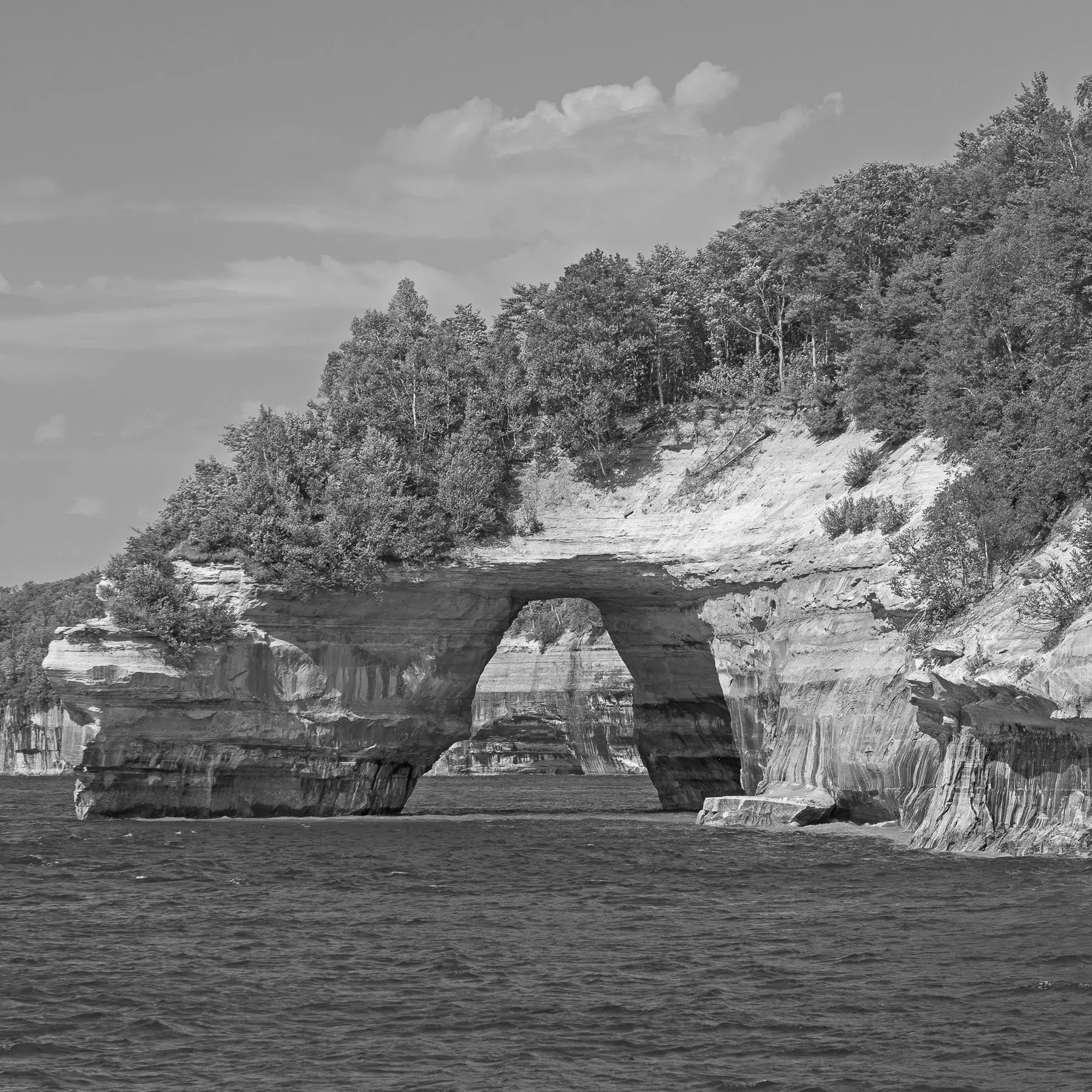Lover's Leap, Pictured Rocks, Michigan- First Edition Sculpture Sculpted Peaks